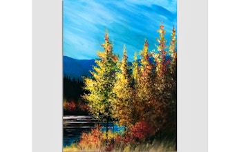 Paint Nite: Autumn Trees Lakeside